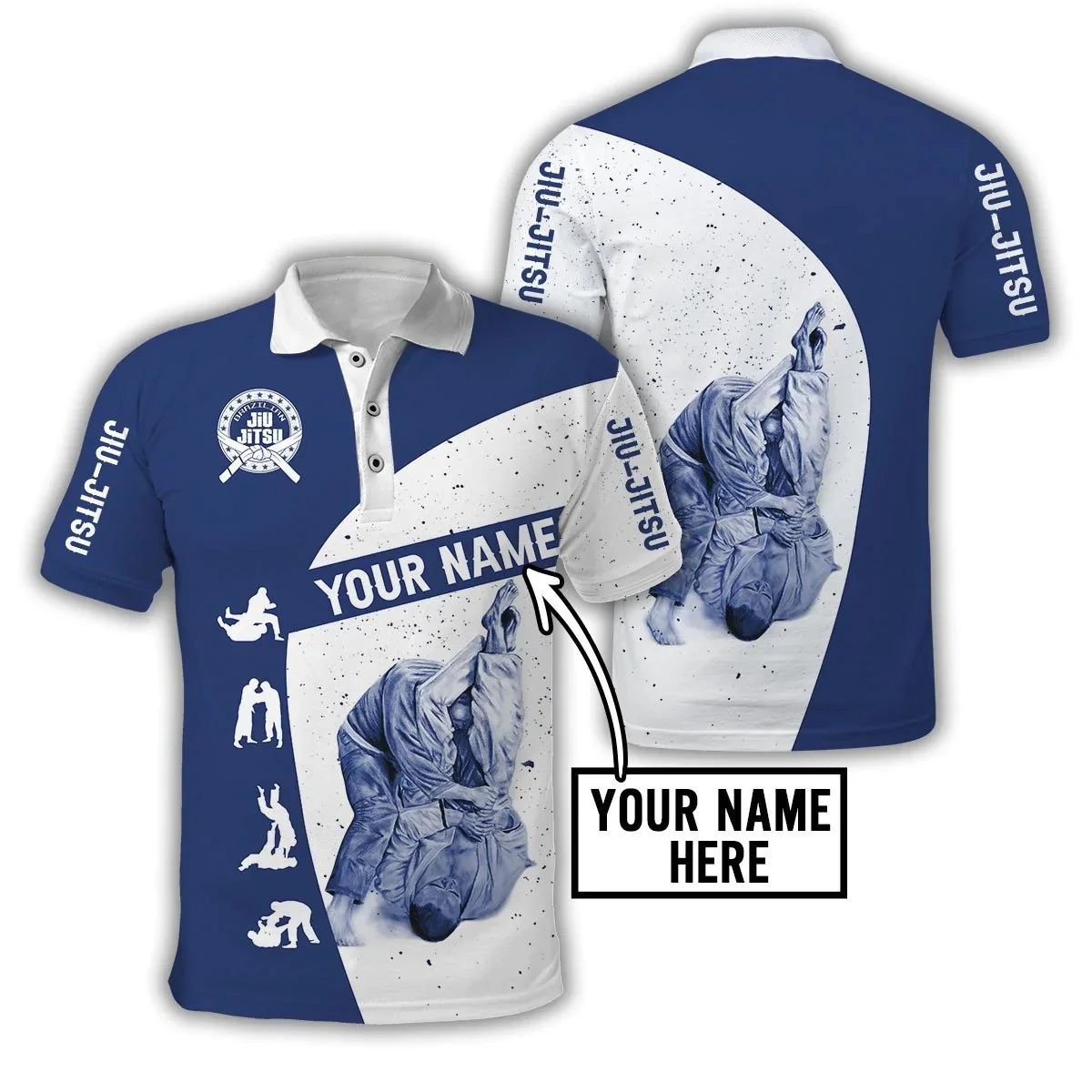 Men'S Fashion Names - Nama Kustom Jiu Jitsu 3D Seluruh