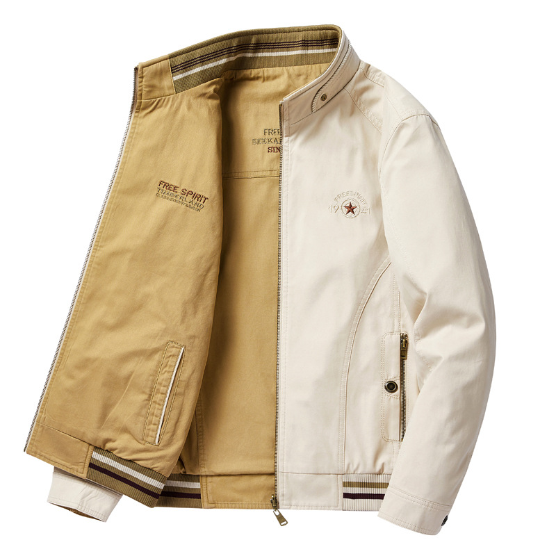 Windbreaker Men Zip - Jaket Hiking Dua Sisi untuk Pria,