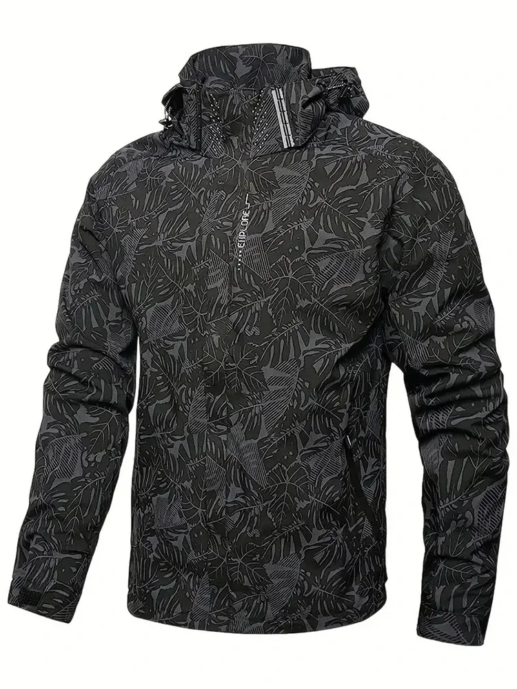 Windbreaker Men Zip - Jaket Pria Kasual Anti Air Tahan