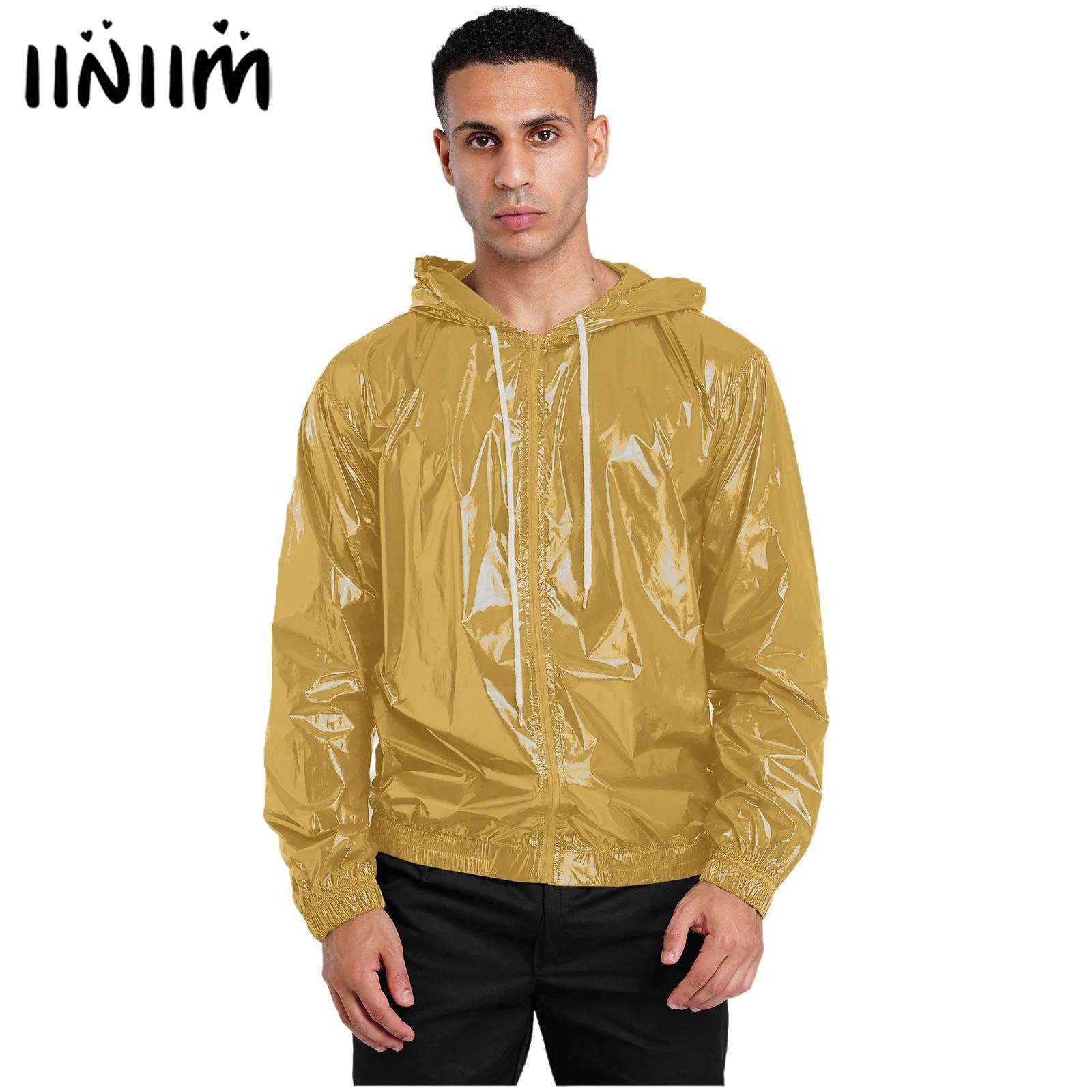 Windbreaker Men Zip - Jaket Berkerudung Tahan Air Pria Atasan