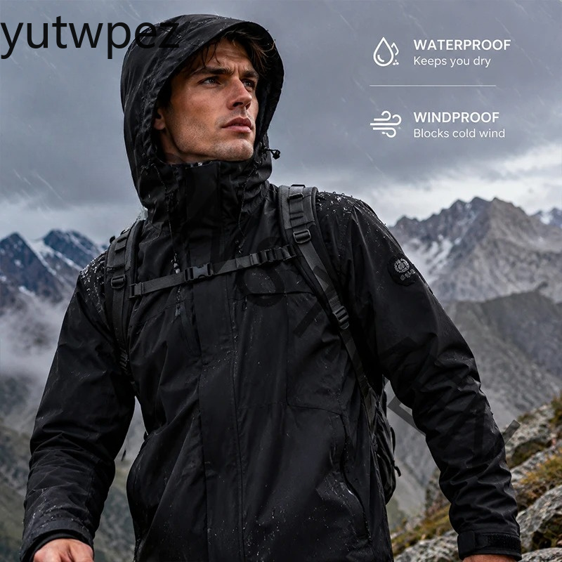 Windbreaker Men Zip - Jaket Pria Ukuran Besar Anti Air,