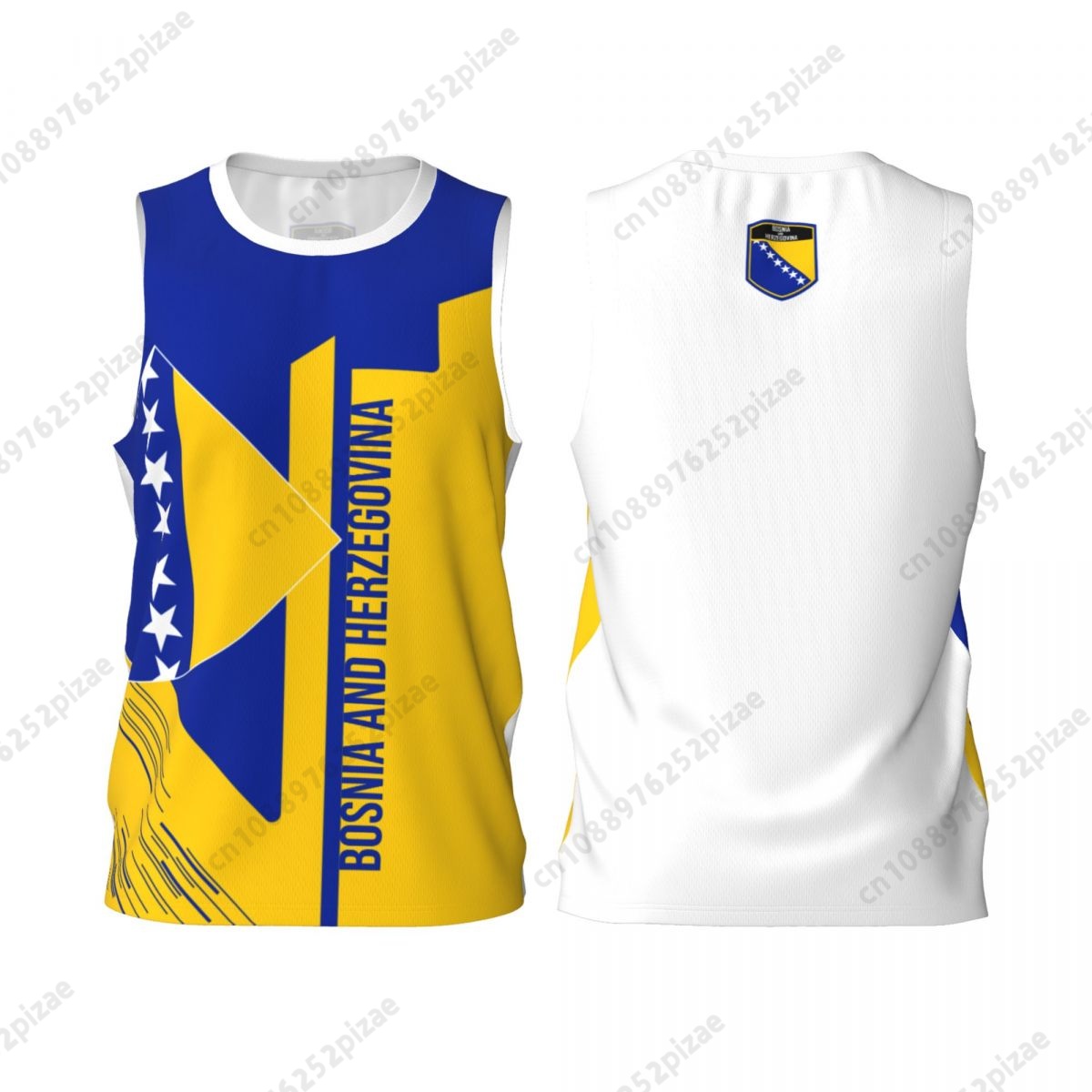 Men'S Fashion Names - Kaos Olahraga Bendera 3D Bosnia dan