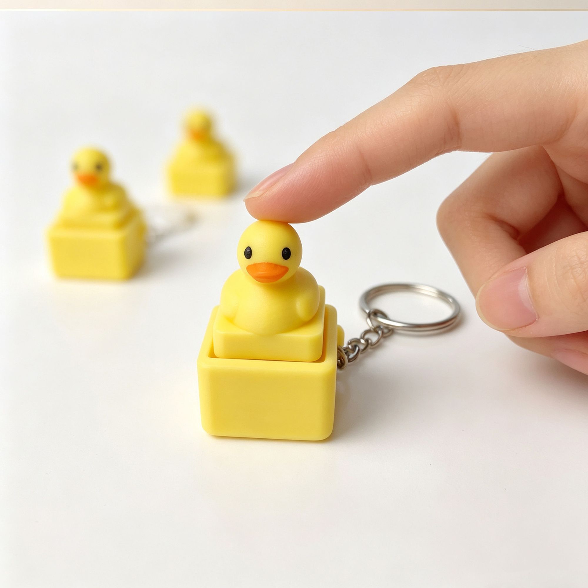 Men Fashion Key - Gantungan Kunci Bebek Kuning Lucu, Mainan
