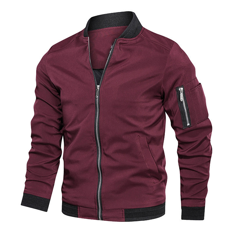 Windbreaker Men Zip - Jaket Windbreaker Pria Musim Semi Gugur,