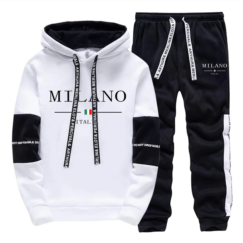 Mens Fashion Streetwear - Set Pria/Hoodie/Celana Italia Hoodie Trendi Pakaian