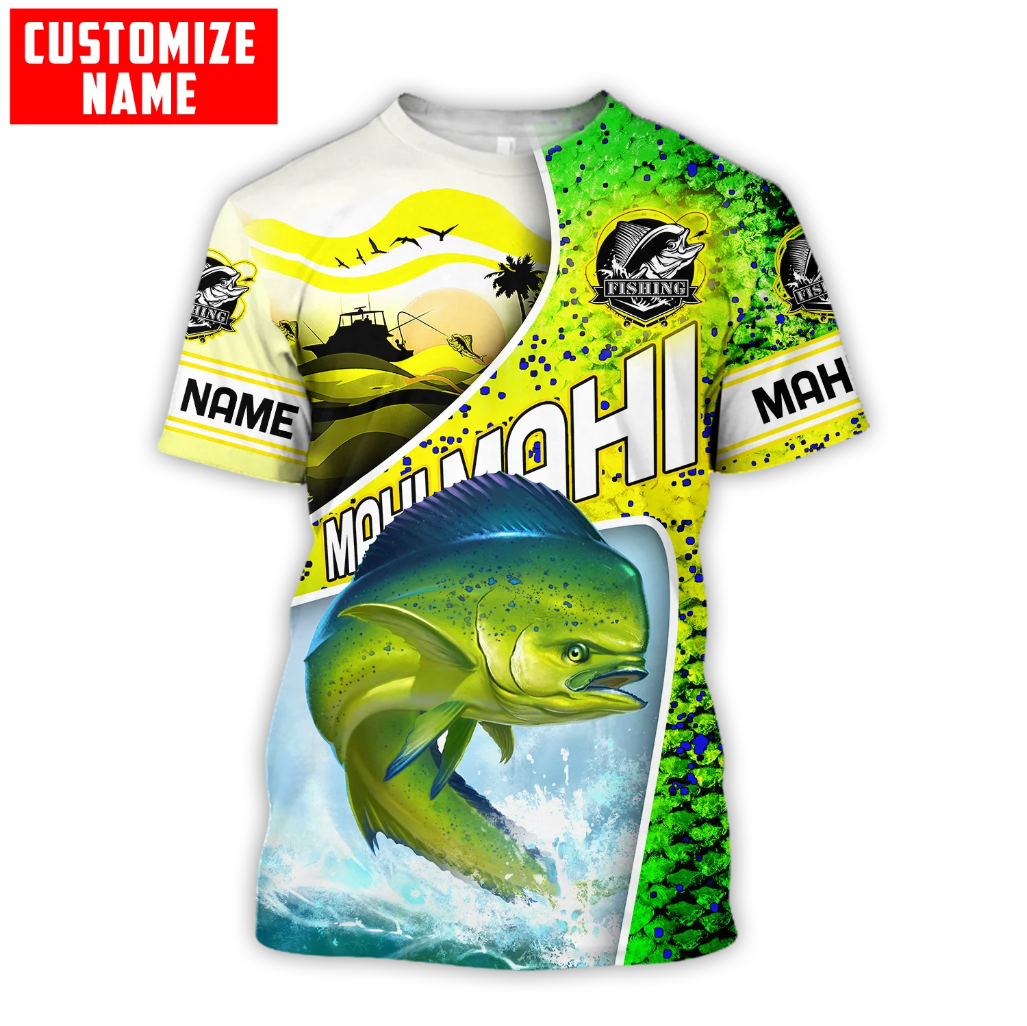 Men'S Fashion Names - Kaus Pria Cetak 3D Timbangan Memancing