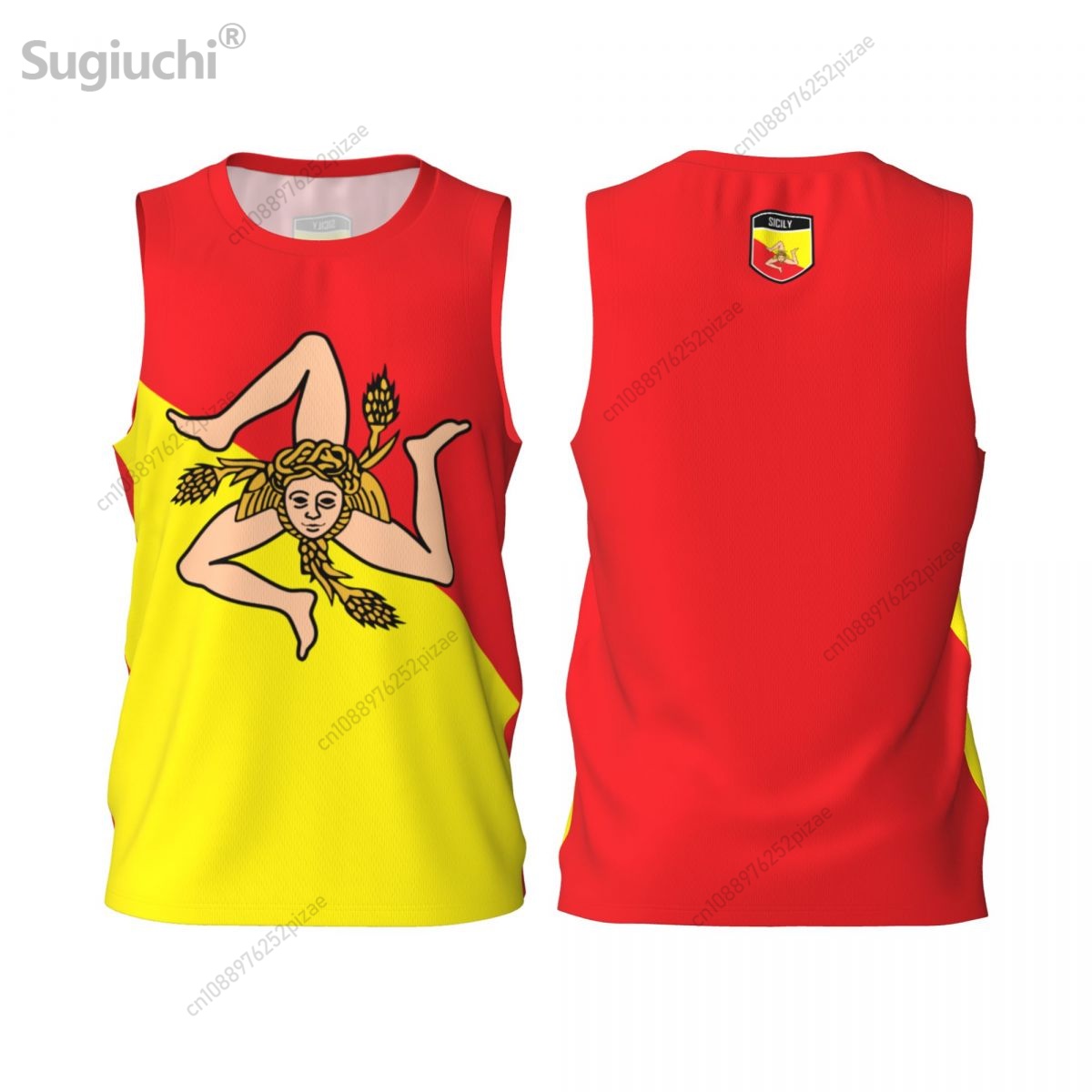 Men'S Fashion Names - Nomor kustom Sicily Sicilia 3D bendera