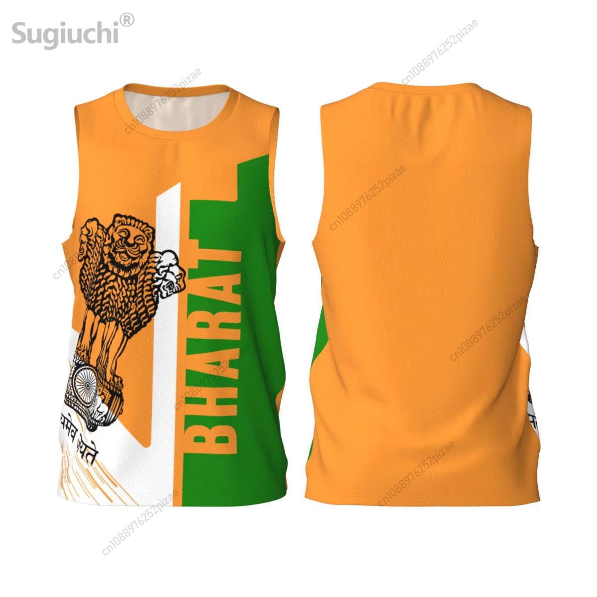 Men'S Fashion Names - Kaos Olahraga Bendera 3D INDIA Bharat