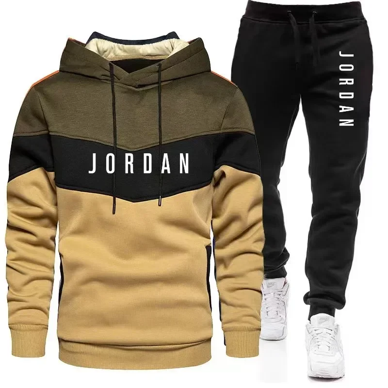 Setelan Olahraga Pria Musim Gu - Streetwear Hoodie ulasan dan harga