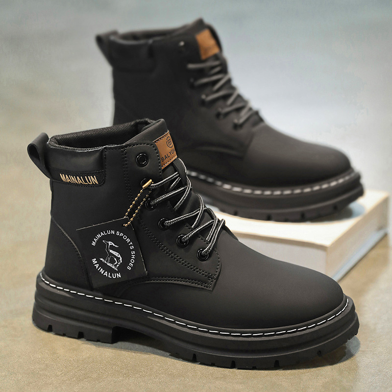 Sepatu Boots Pria Klasik High  - Mens Fashion Chinos ulasan dan harga