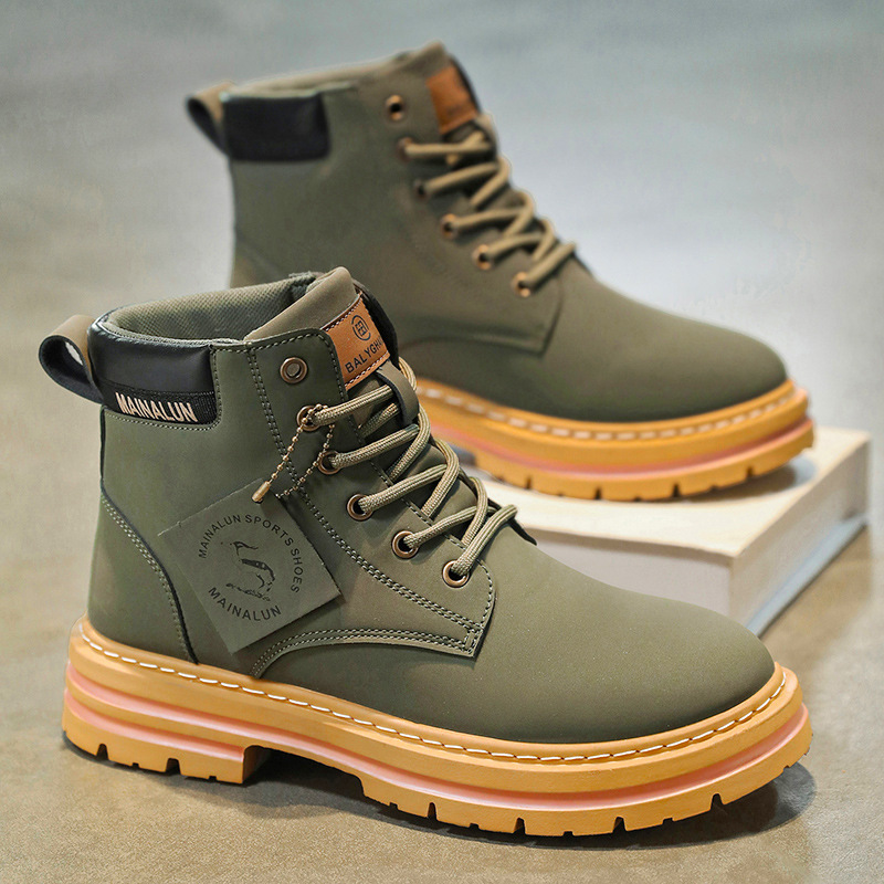 Sepatu Boots Pria Klasik High  - Mens Fashion Chinos ulasan dan harga
