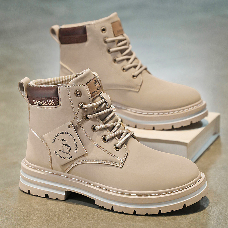Sepatu Boots Pria Klasik High  - Mens Fashion Chinos ulasan dan harga