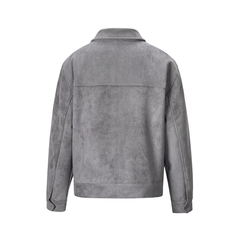 Jaket Suede Tebal High Street  - Windbreaker Men Zip ulasan dan harga