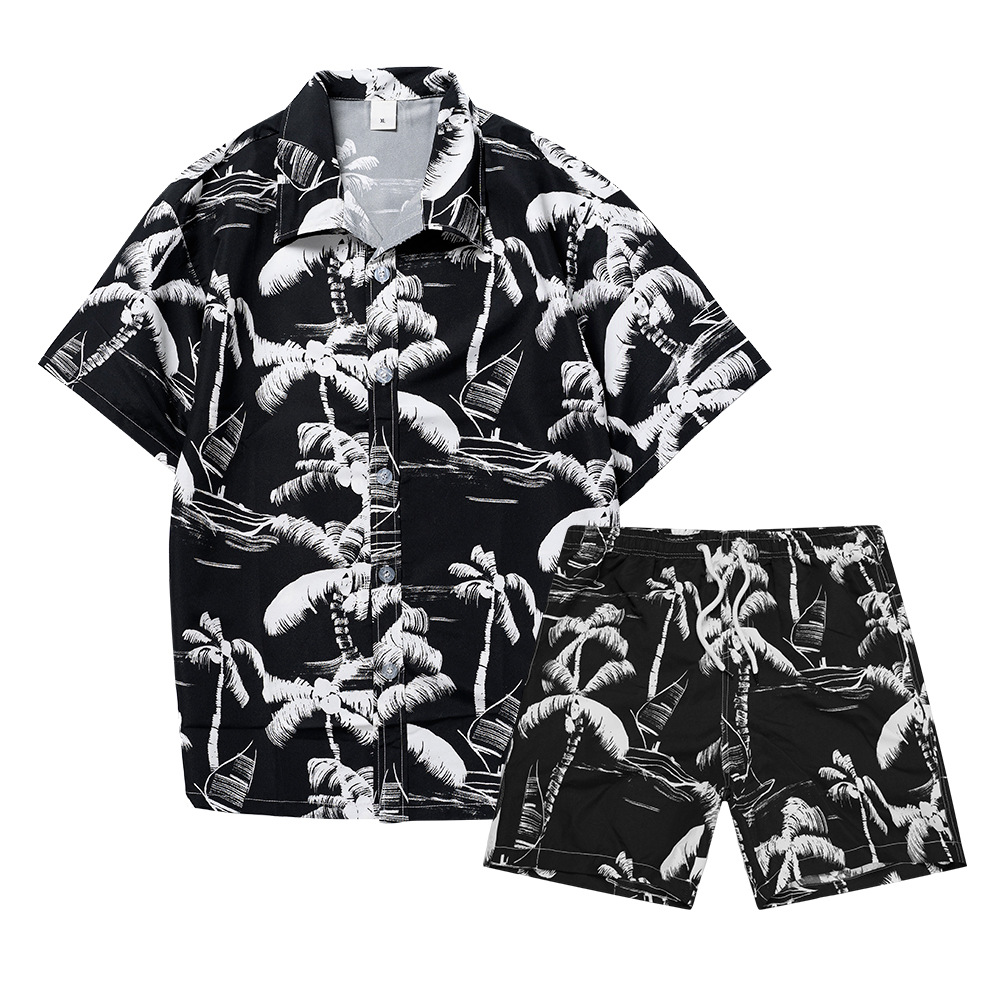 Setelan Kemeja Pria Motif Poho - Mens Fashion Streetwear ulasan dan harga