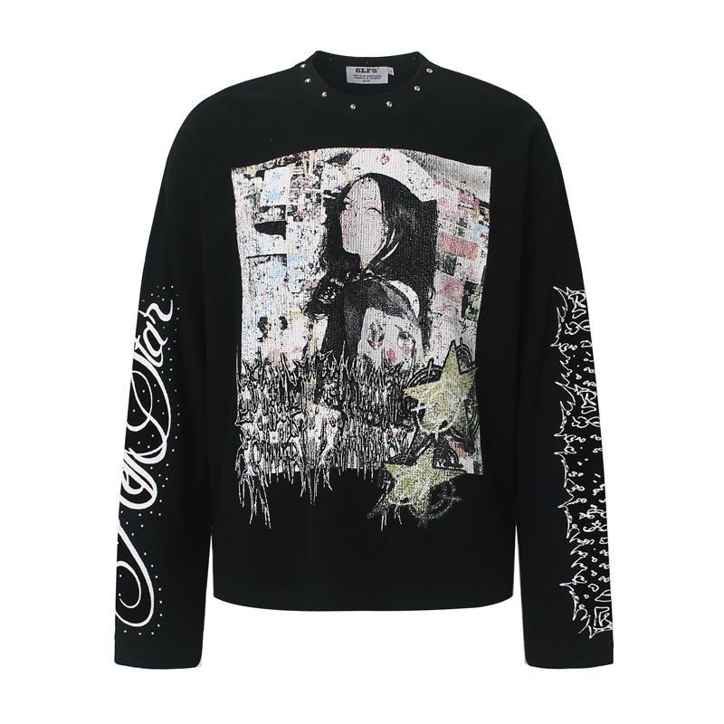 Kaos Pria High Street Graffiti - Mens Fashion Streetwear ulasan dan harga