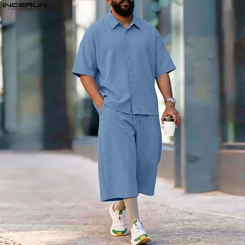 INCERUN Set Pria Celana Kemeja - Men'S Fashion For Summer 2026 ulasan dan harga