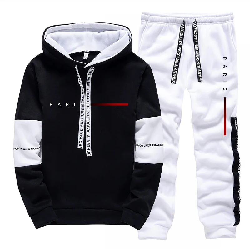 Set Hoodie Fashion Paris Stree - Mens Fashion Streetwear ulasan dan harga