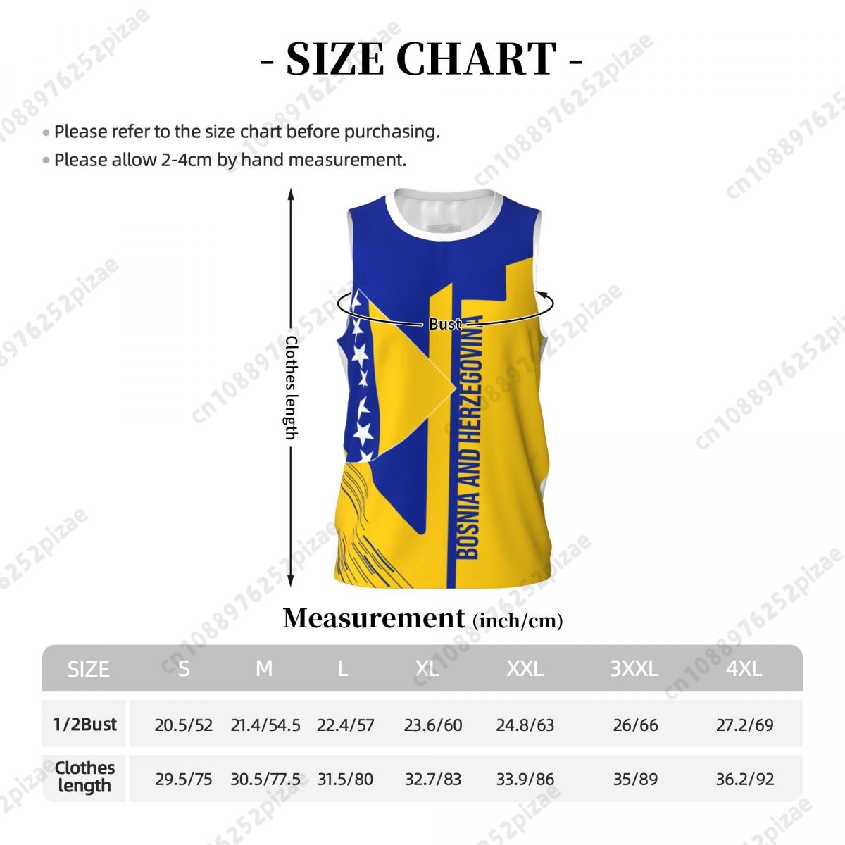 Kaos Olahraga Bendera 3D Bosni - Men'S Fashion Names ulasan dan harga