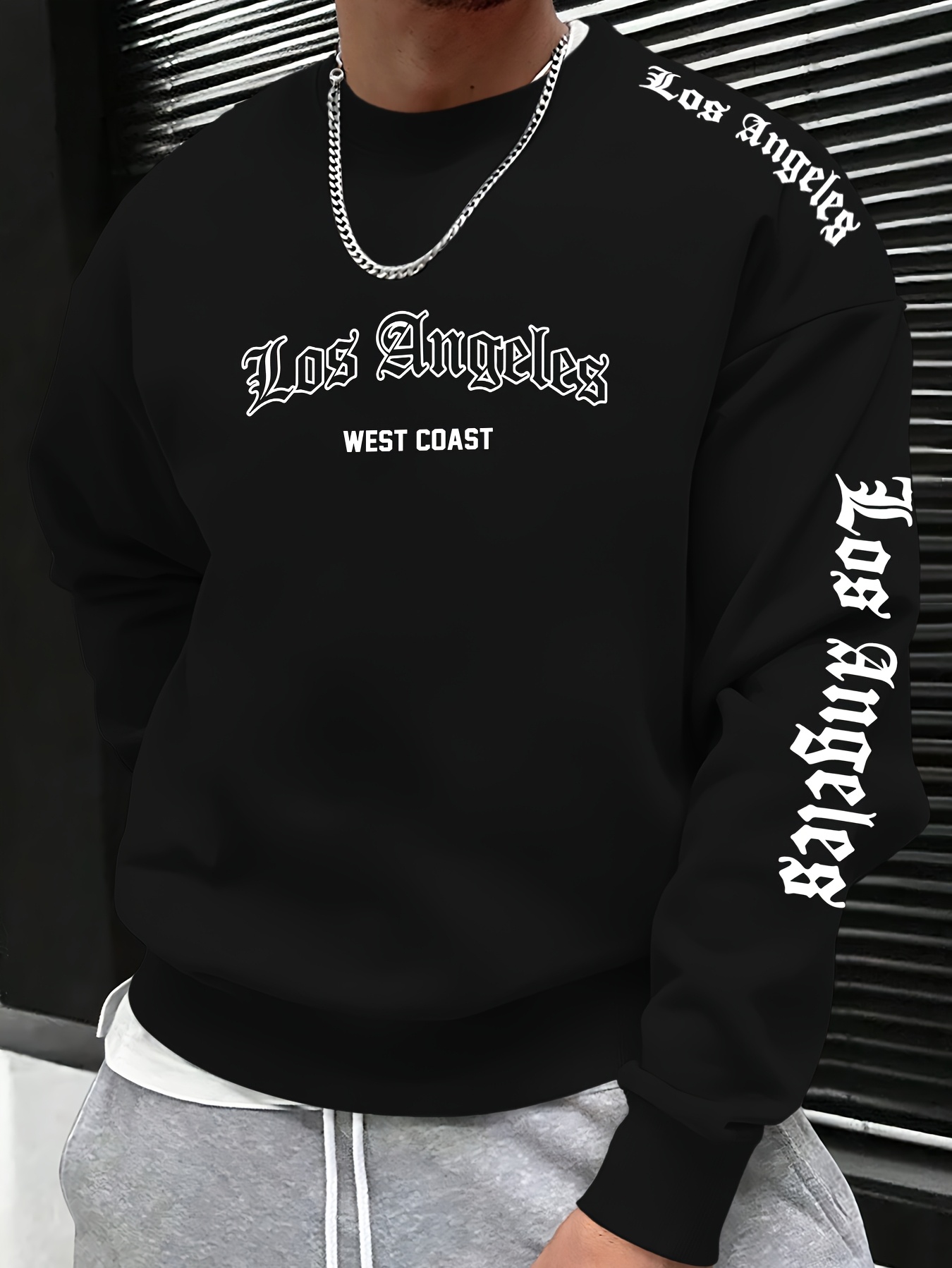 Sweatshirt Pria Leher Bulat de - Mens Fashion Streetwear ulasan dan harga