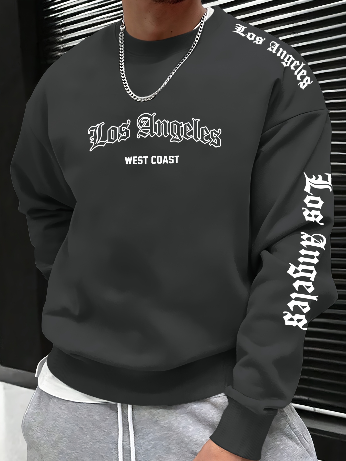 Sweatshirt Pria Leher Bulat de - Mens Fashion Streetwear ulasan dan harga