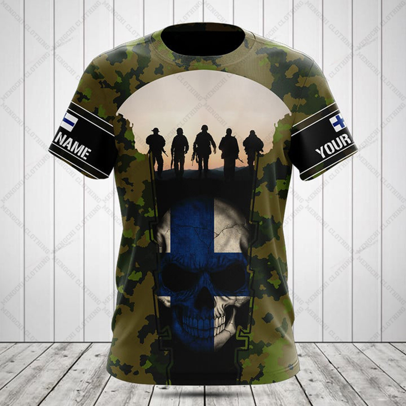 Kaos Oblong Grafis Bendera Fin - Men'S Fashion Names ulasan dan harga