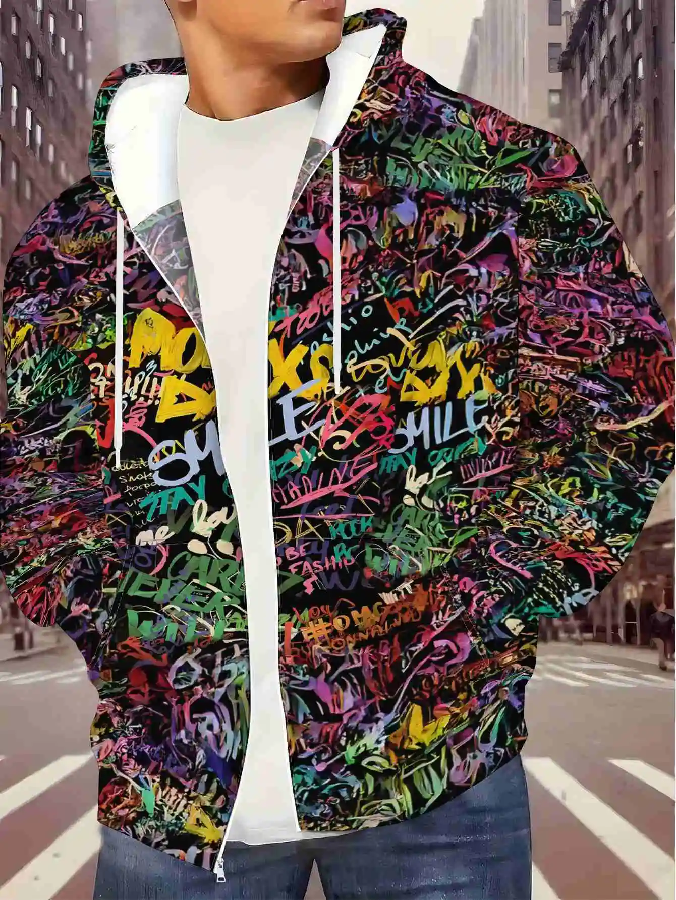 Jaket Hoodie Windbreaker Stree - Fashion Men Vogue ulasan dan harga