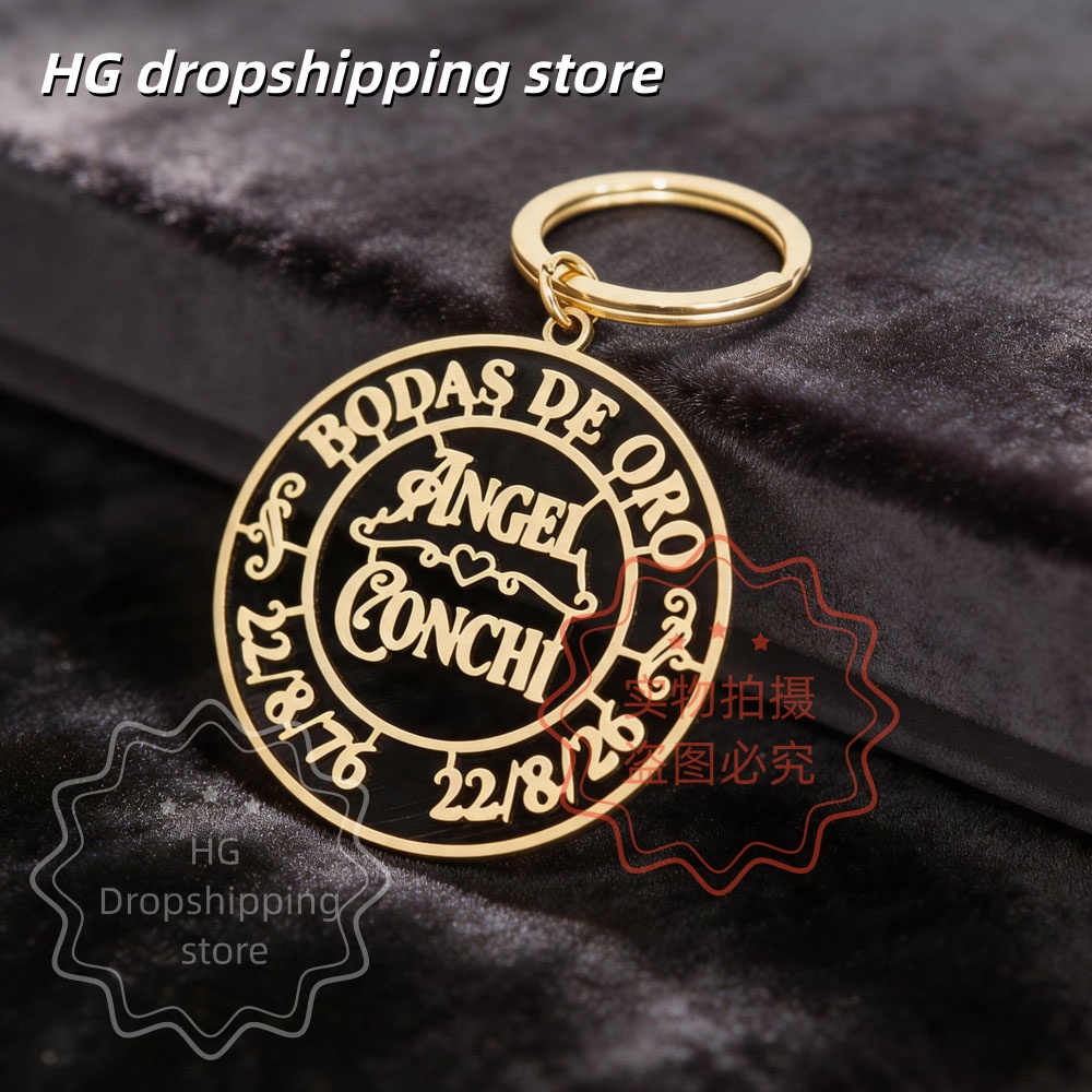 Gantungan Kunci Logo Personali - Men'S Fashion Gold Chain ulasan dan harga