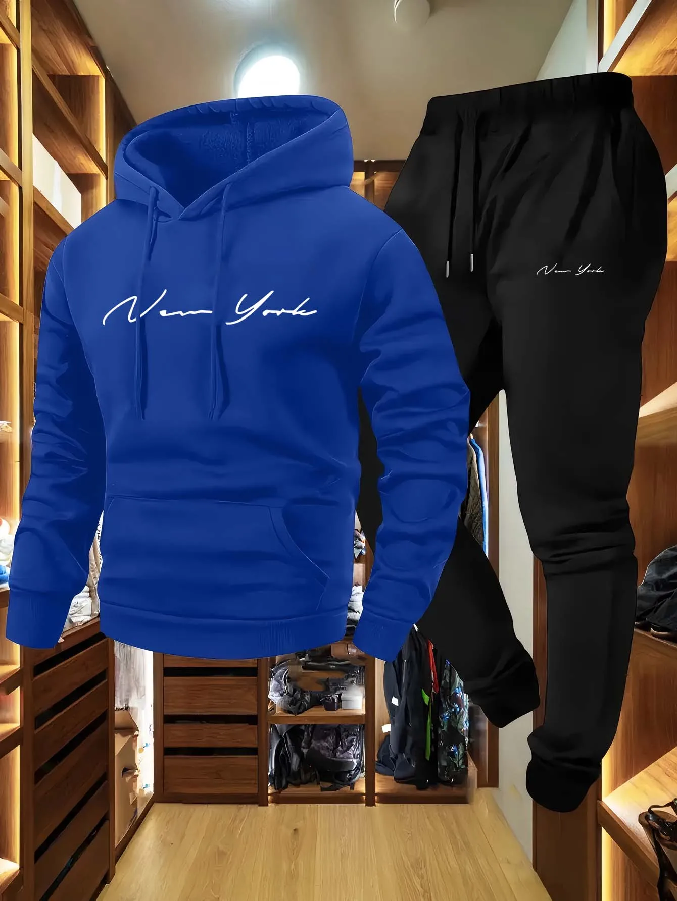 Setelan Hoodie dan Celana Olah - Streetwear Hoodie ulasan dan harga