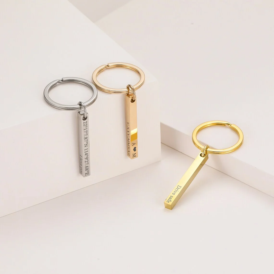 Gantungan Kunci Bar Terukir Pe - Men'S Fashion Gold Chain ulasan dan harga