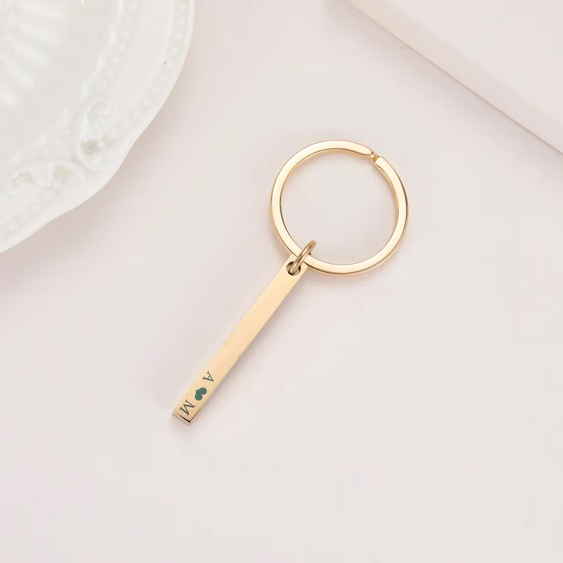 Gantungan Kunci Bar Terukir Pe - Men'S Fashion Gold Chain ulasan dan harga