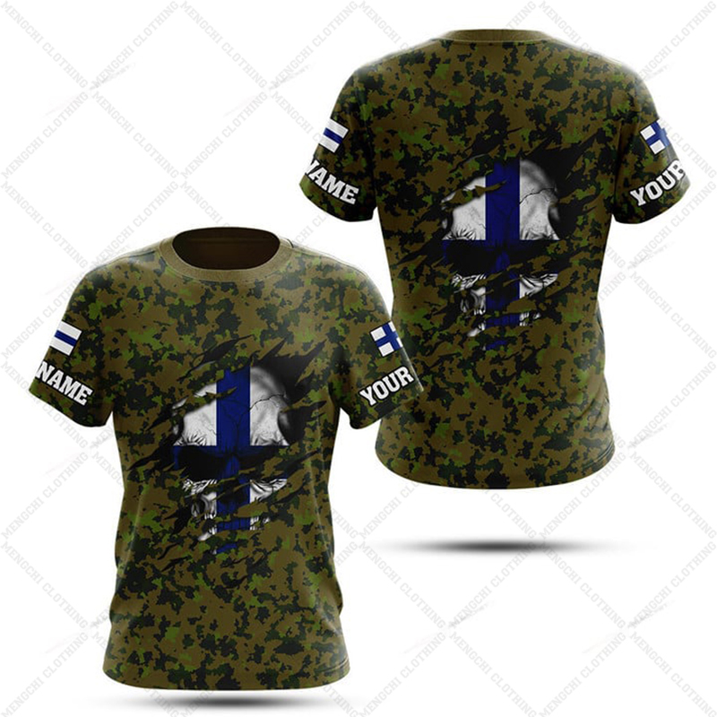 Kaos Grafis Bendera Finlandia  - Men'S Fashion Names ulasan dan harga