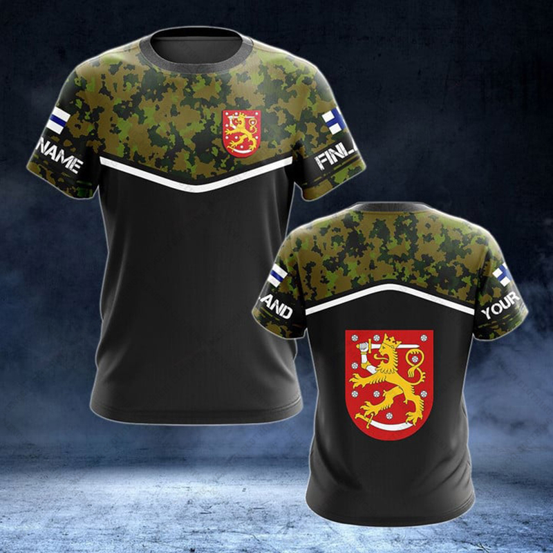 Kaos Grafis Bendera Finlandia  - Men'S Fashion Names ulasan dan harga