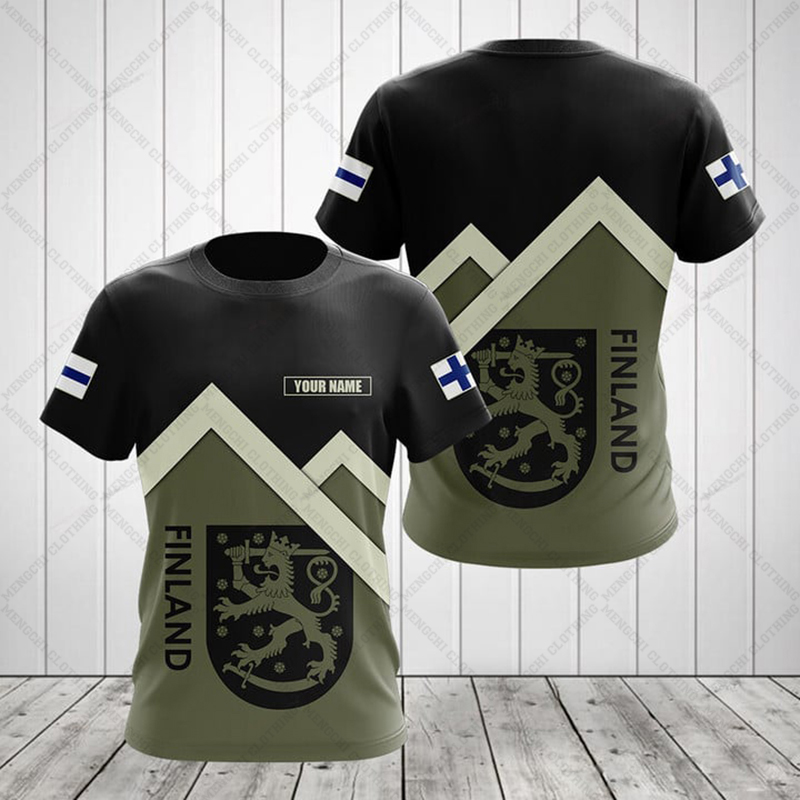 Kaos Grafis Bendera Finlandia  - Men'S Fashion Names ulasan dan harga
