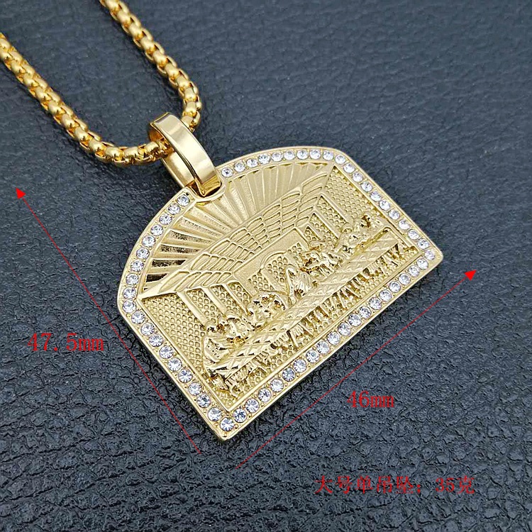 Kalung Liontin Hip Hop Last Di - Fashion Men Vogue ulasan dan harga