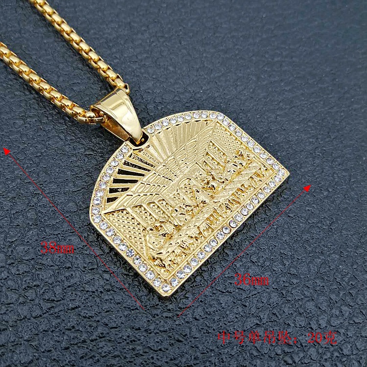 Kalung Liontin Hip Hop Last Di - Fashion Men Vogue ulasan dan harga