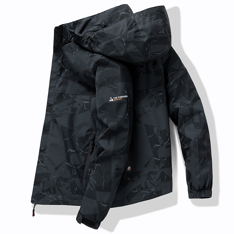 Jaket Kerja Kasual Model Trenc - Windbreaker Men Zip ulasan dan harga