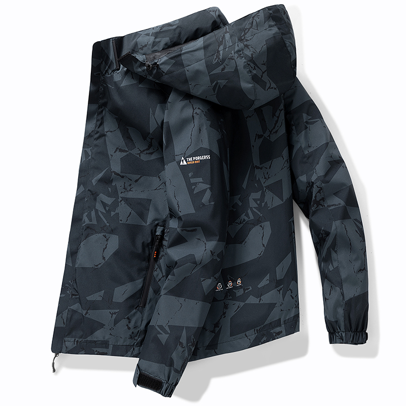 Jaket Kerja Kasual Model Trenc - Windbreaker Men Zip ulasan dan harga