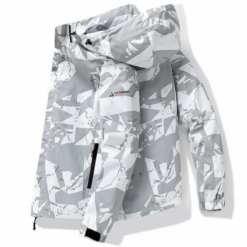 Jaket Kerja Kasual Model Trenc - Windbreaker Men Zip ulasan dan harga