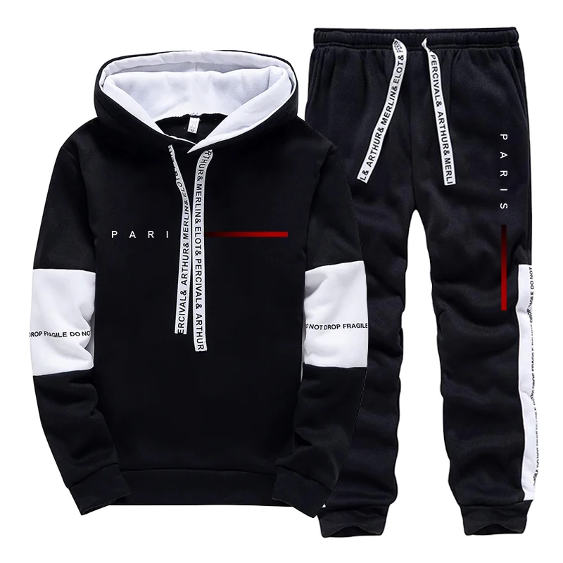 Set Hoodie dan Celana Olahraga - Mens Fashion Streetwear ulasan dan harga