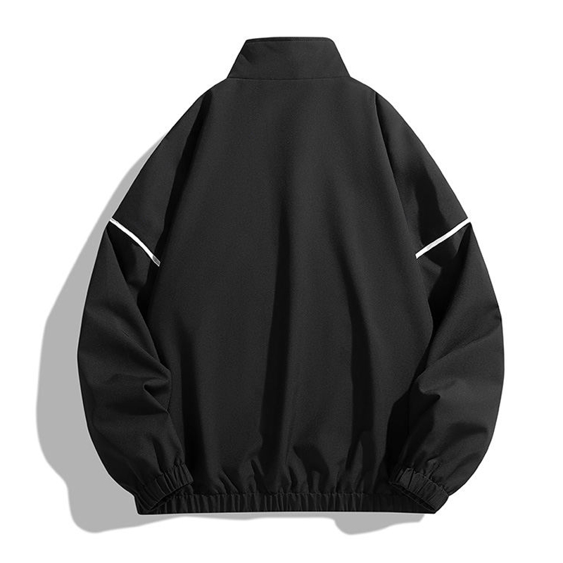 Jaket Hitam Uniseks Jaket Olah - Windbreaker Men Zip ulasan dan harga