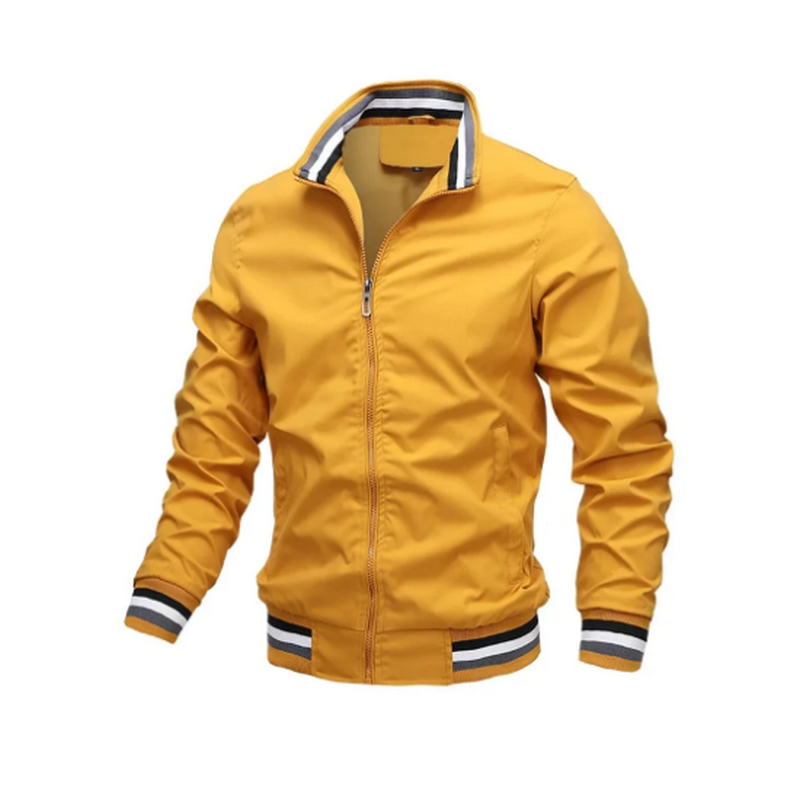 Jaket Bomber Pria Musim Semi M - Windbreaker Men Zip ulasan dan harga