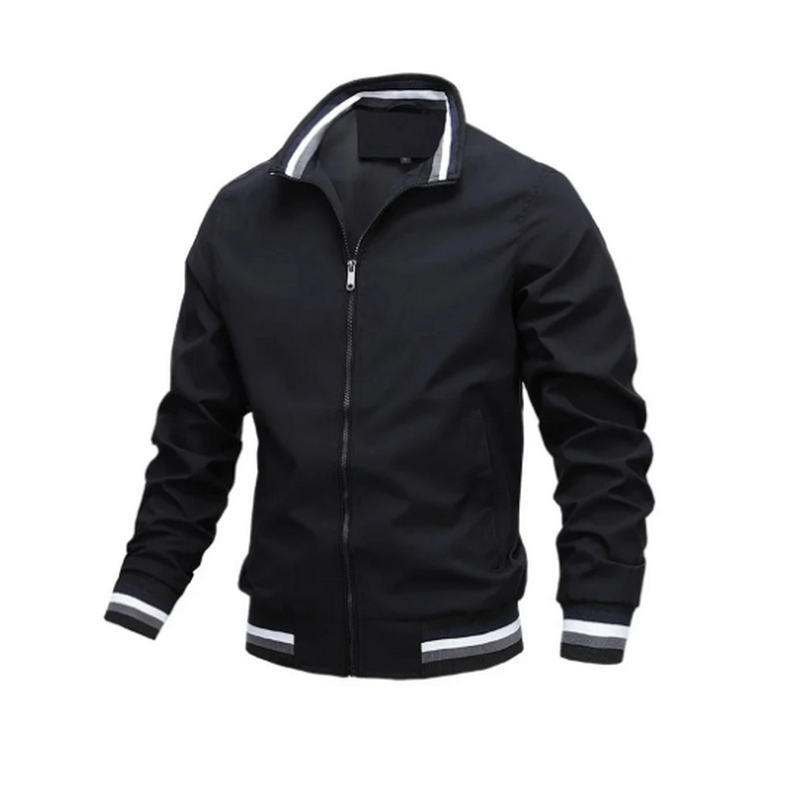 Jaket Bomber Pria Musim Semi M - Windbreaker Men Zip ulasan dan harga