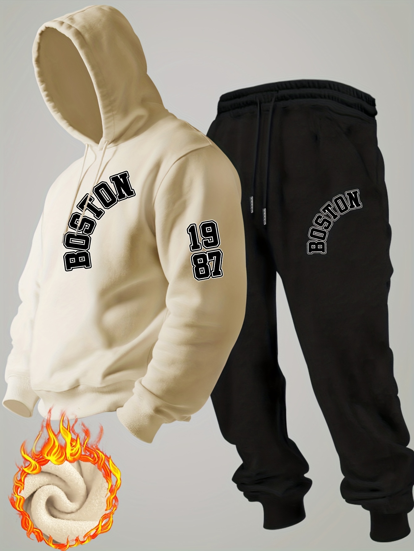 2026 Setelan Hoodie Fleece Mus - Mens Fashion Streetwear ulasan dan harga