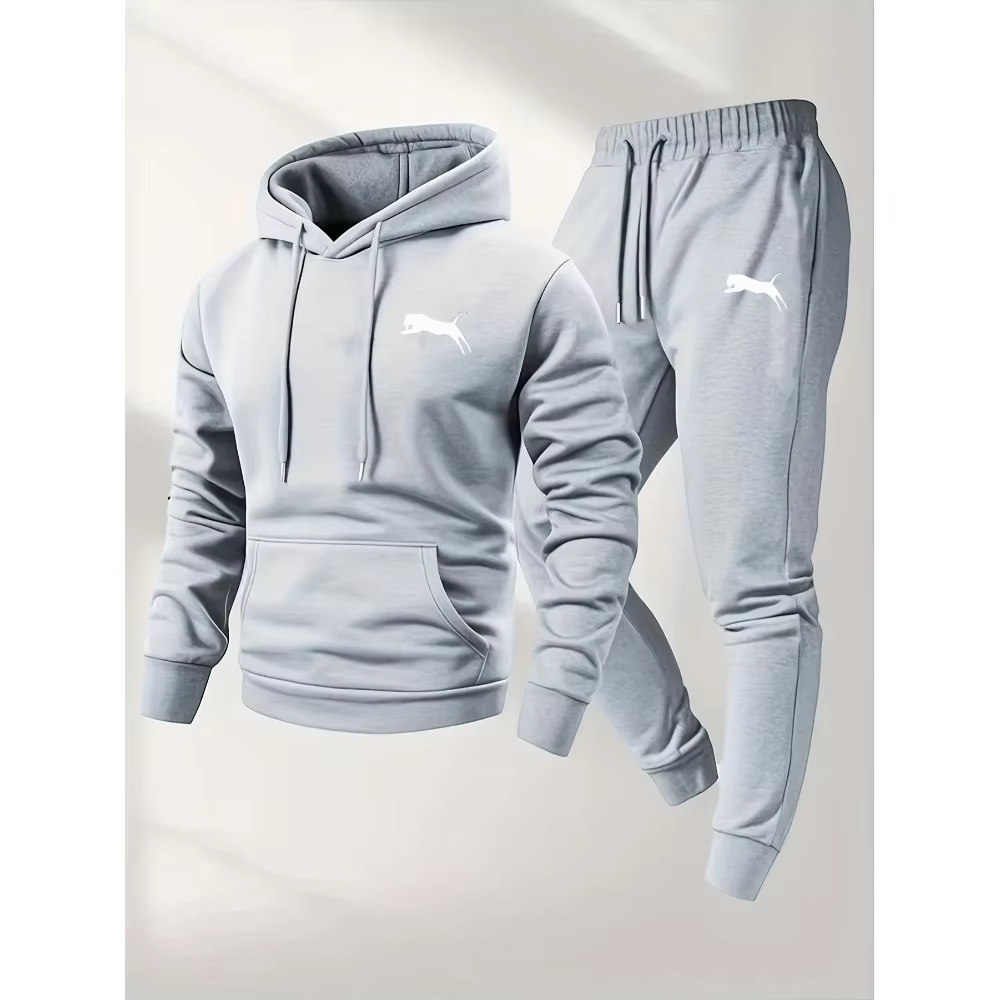 Setelan Hoodie & Celana Pria T - Streetwear Hoodie ulasan dan harga